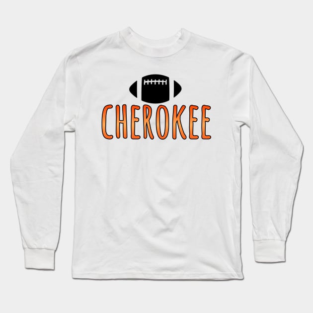 cherokee football Long Sleeve T-Shirt by avamariedever